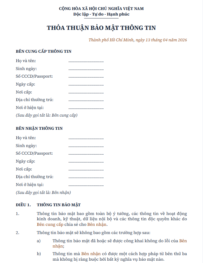 Deterministic Legal Document